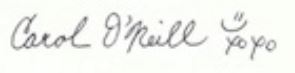 Carol signature
